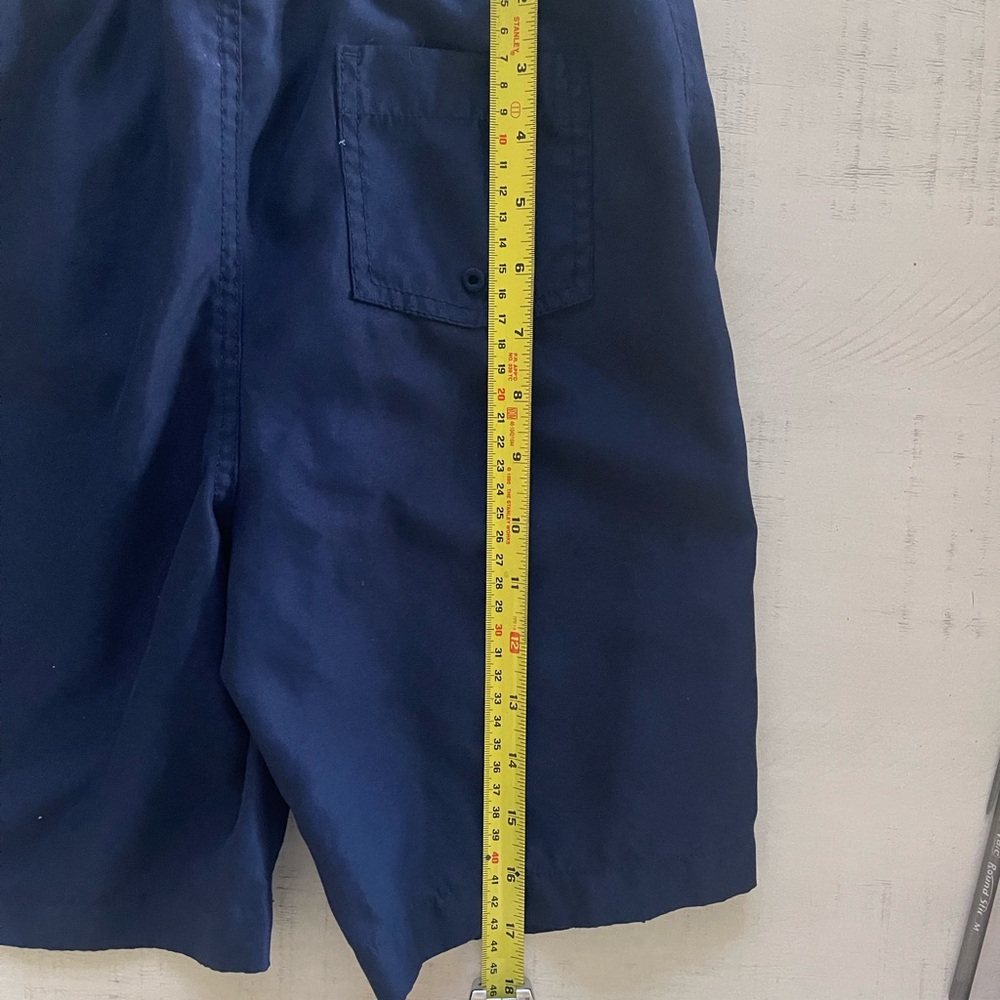 Lands' End Boys Navy  Blue Swim Trunks Size L (10-12) - Picture 6 of 8